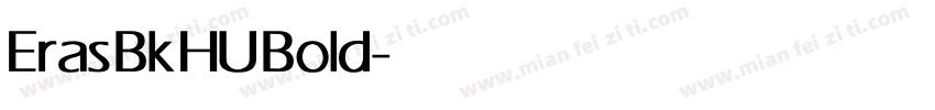 Eras Bk HU Bold字体转换